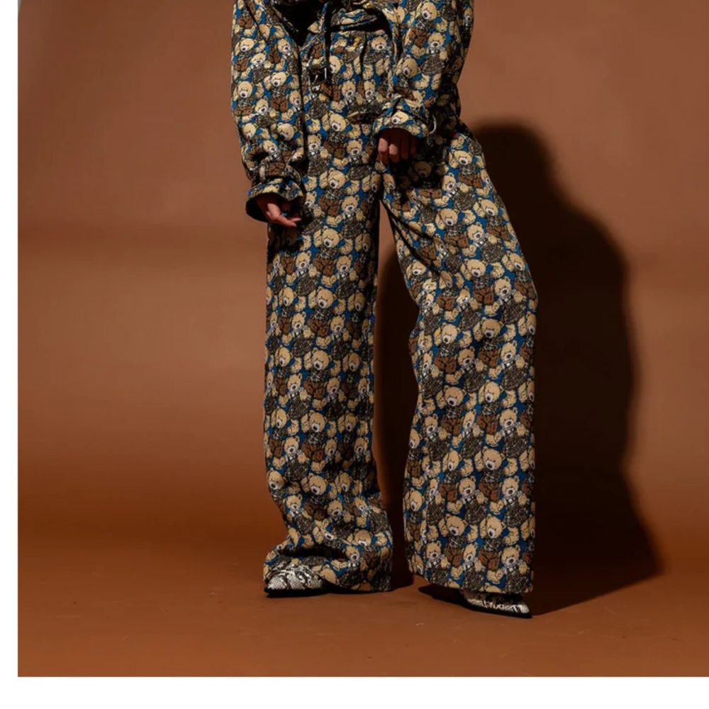 Dressed in LALA Inner Child Healing Teddy Jacquard Trousers